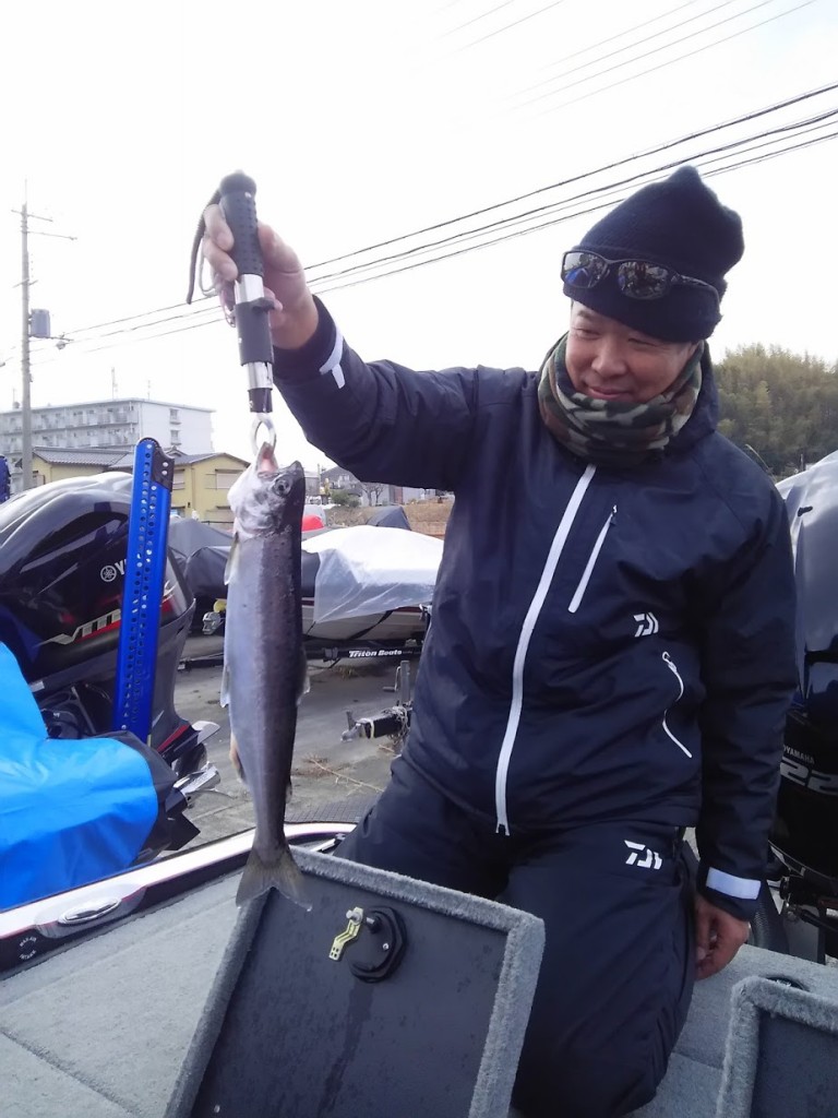 ビワマス釣って来はりました〜！！